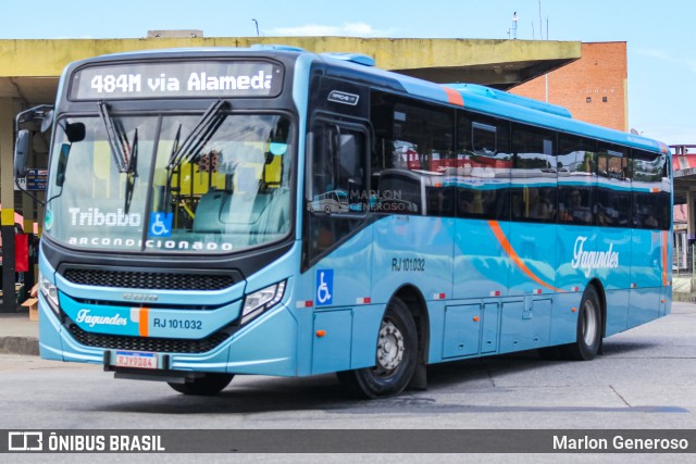 Auto Ônibus Fagundes Rj 101.032 na cidade de Niterói, Rio de Janeiro, Brasil, por Marlon Generoso. ID da foto: 12056853.