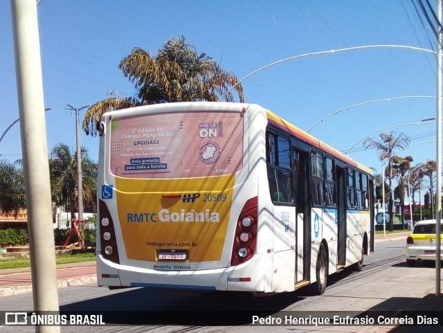 HP Transportes Coletivos 20509 na cidade de Aparecida de Goiânia, Goiás, Brasil, por Pedro Henrique Eufrasio Correia Dias. ID da foto: 12056574.