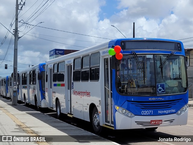 Consórcio Navegantes - 02 > Viação São Jorge > Transurb Transporte Urbano 02071 na cidade de João Pessoa, Paraíba, Brasil, por Jonata Rodrigo. ID da foto: 12056251.