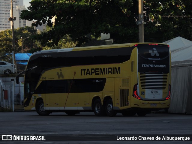 Viação Nova Itapemirim 40146 na cidade de Goiânia, Goiás, Brasil, por Leonardo Chaves de Albuquerque. ID da foto: 12057962.