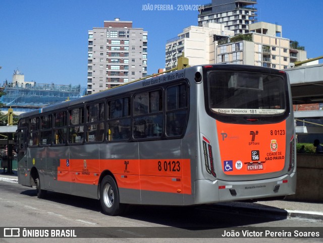TRANSPPASS - Transporte de Passageiros 8 0123 na cidade de São Paulo, São Paulo, Brasil, por João Victor Pereira Soares. ID da foto: 12056163.