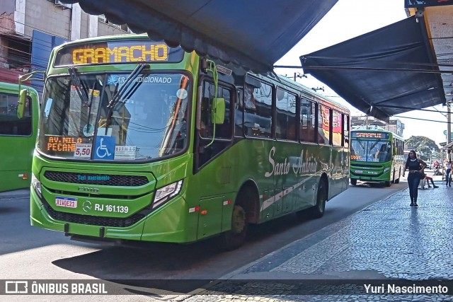 Transportes Santo Antônio RJ 161.139 na cidade de Duque de Caxias, Rio de Janeiro, Brasil, por Yuri Nascimento. ID da foto: 12057387.
