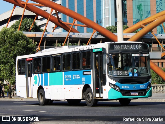 Transportes Campo Grande D53538 na cidade de Rio de Janeiro, Rio de Janeiro, Brasil, por Rafael da Silva Xarão. ID da foto: 12056854.