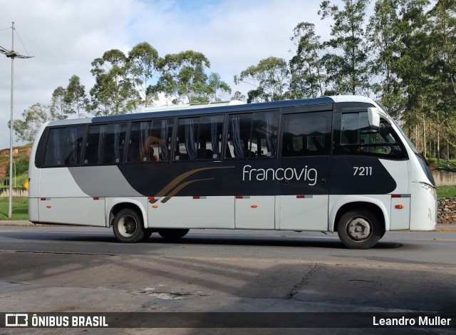 Francovig Transportes Coletivos 7211 na cidade de Cajati, São Paulo, Brasil, por Leandro Muller. ID da foto: 12055922.