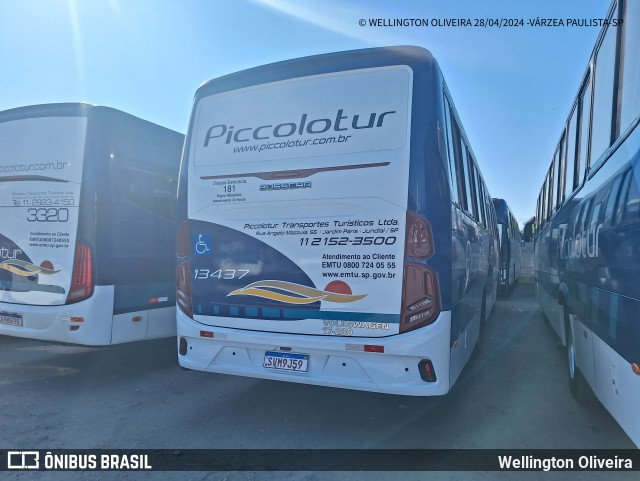 Piccolotur Transportes Turísticos 13437 na cidade de Várzea Paulista, São Paulo, Brasil, por Wellington Oliveira. ID da foto: 12057563.