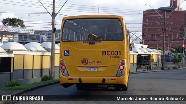 Transporte Coletivo Glória BC031 na cidade de Curitiba, Paraná, Brasil, por Marcelo Junior Ribeiro Schuartz. ID da foto: 12055870.