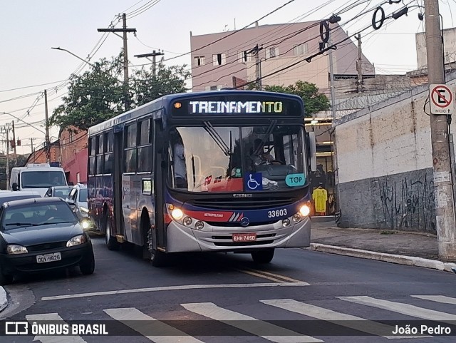 Guarulhos Transportes 33.603 na cidade de Guarulhos, São Paulo, Brasil, por João Pedro. ID da foto: 12056199.