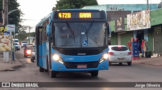 Taguatur - Taguatinga Transporte e Turismo 04307 na cidade de Novo Gama, Goiás, Brasil, por Jorge Oliveira. ID da foto: 12055725.