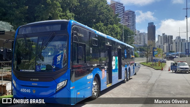 BRT Salvador 40046 na cidade de Salvador, Bahia, Brasil, por Marcos Oliveira. ID da foto: 12056011.