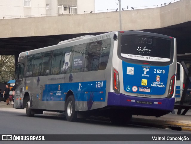 Transcooper > Norte Buss 2 6310 na cidade de São Paulo, São Paulo, Brasil, por Valnei Conceição. ID da foto: 12056472.