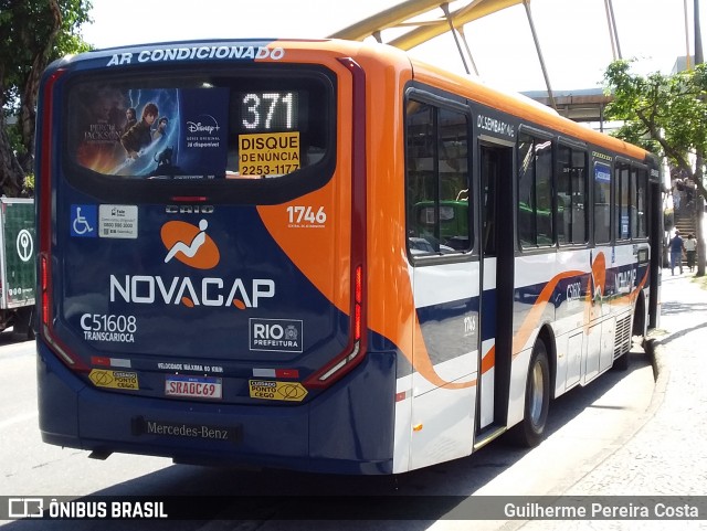 Viação Novacap C51608 na cidade de Rio de Janeiro, Rio de Janeiro, Brasil, por Guilherme Pereira Costa. ID da foto: 12055512.