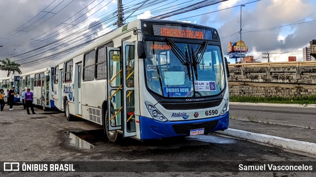 Viação Atalaia Transportes 6590 na cidade de Aracaju, Sergipe, Brasil, por Samuel Vasconcelos. ID da foto: 12057738.