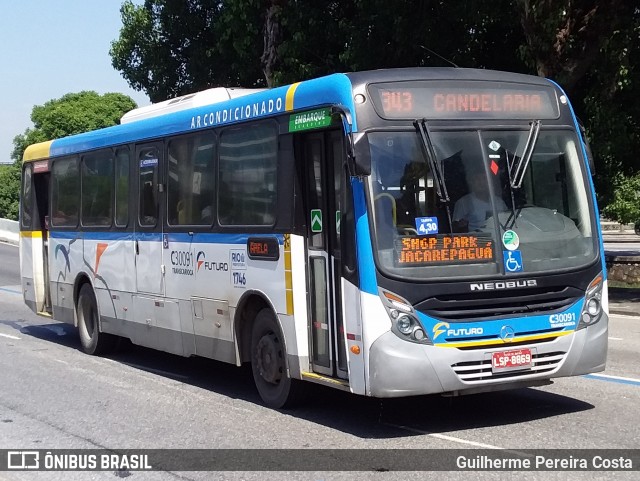 Transportes Futuro C30091 na cidade de Rio de Janeiro, Rio de Janeiro, Brasil, por Guilherme Pereira Costa. ID da foto: 12058178.