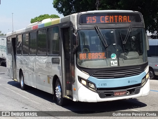 Real Auto Ônibus C41185 na cidade de Rio de Janeiro, Rio de Janeiro, Brasil, por Guilherme Pereira Costa. ID da foto: 12058097.
