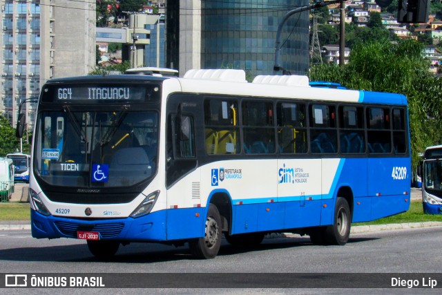 Insular Transportes Coletivos 45209 na cidade de Florianópolis, Santa Catarina, Brasil, por Diego Lip. ID da foto: 12056172.