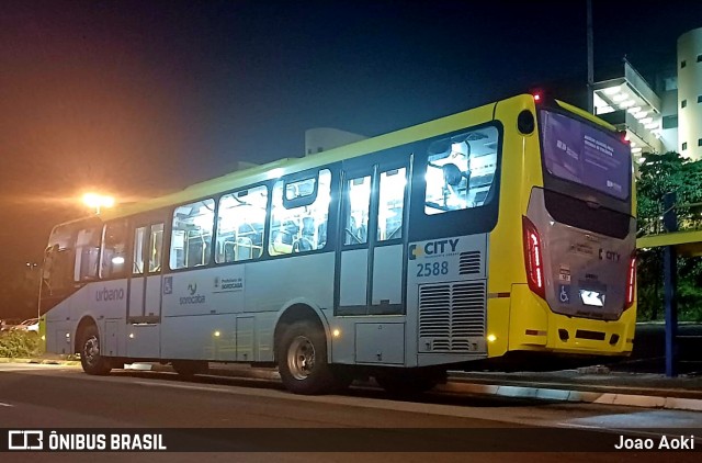 City Transporte Urbano Intermodal Sorocaba 2588 na cidade de Sorocaba, São Paulo, Brasil, por Joao Aoki. ID da foto: 12055422.