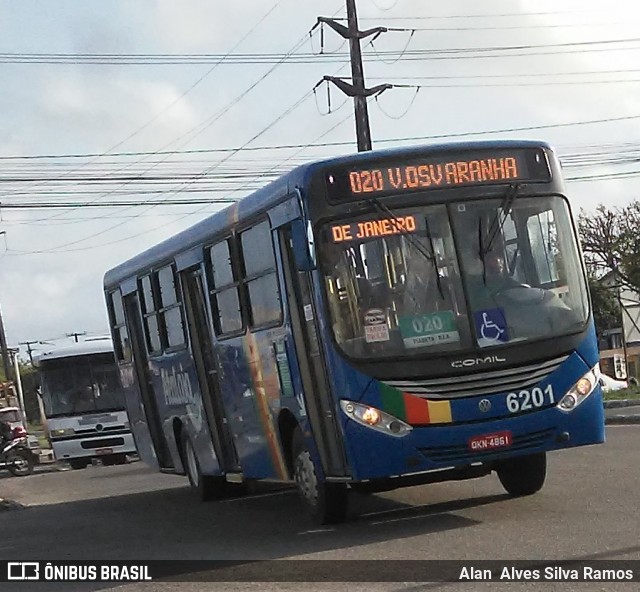 Viação Atalaia Transportes 6201 na cidade de Nossa Senhora do Socorro, Sergipe, Brasil, por Alan  Alves Silva Ramos. ID da foto: 12056341.