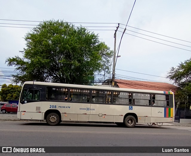 Viação Mirim 208 na cidade de Recife, Pernambuco, Brasil, por Luan Santos. ID da foto: 12057412.