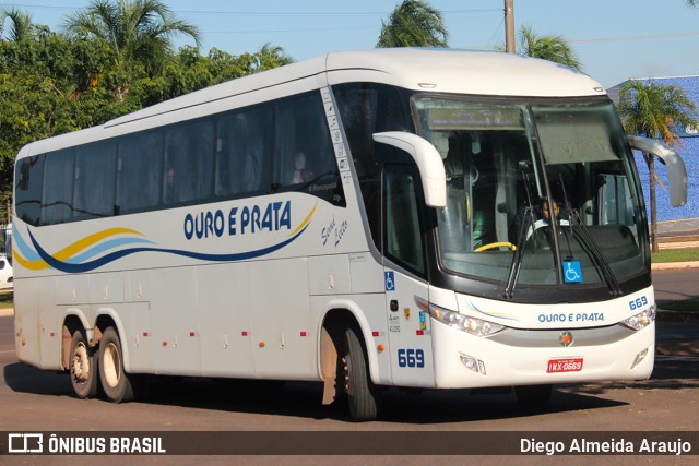 Viação Ouro e Prata 669 na cidade de Campo Grande, Mato Grosso do Sul, Brasil, por Diego Almeida Araujo. ID da foto: 12055900.
