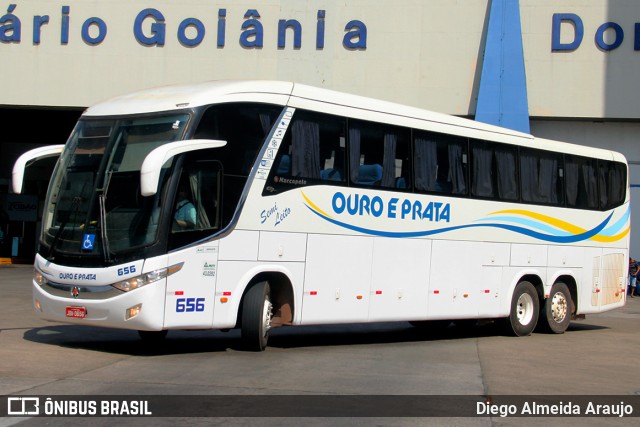 Viação Ouro e Prata 656 na cidade de Goiânia, Goiás, Brasil, por Diego Almeida Araujo. ID da foto: 12055944.