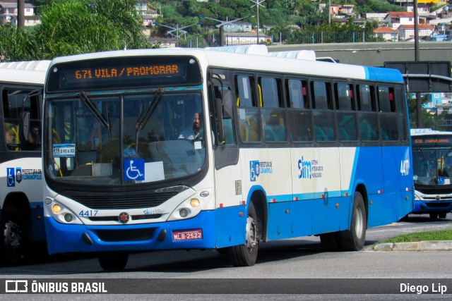 Transporte Coletivo Estrela 4417 na cidade de Florianópolis, Santa Catarina, Brasil, por Diego Lip. ID da foto: 12058091.