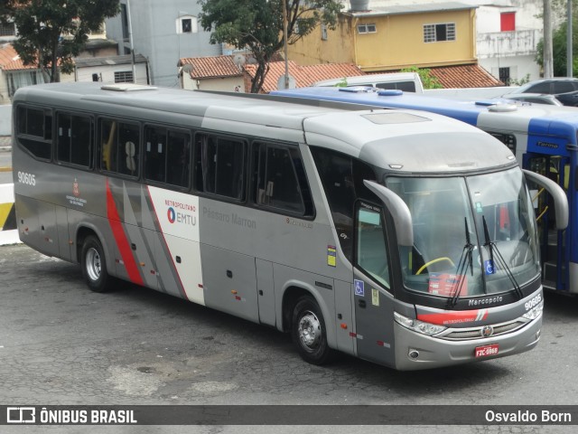 Empresa de Ônibus Pássaro Marron 90605 na cidade de Aparecida, São Paulo, Brasil, por Osvaldo Born. ID da foto: 12056889.
