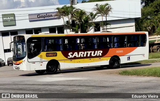 Saritur - Santa Rita Transporte Urbano e Rodoviário 0095 na cidade de Conselheiro Lafaiete, Minas Gerais, Brasil, por Eduardo Vieira. ID da foto: 12056059.