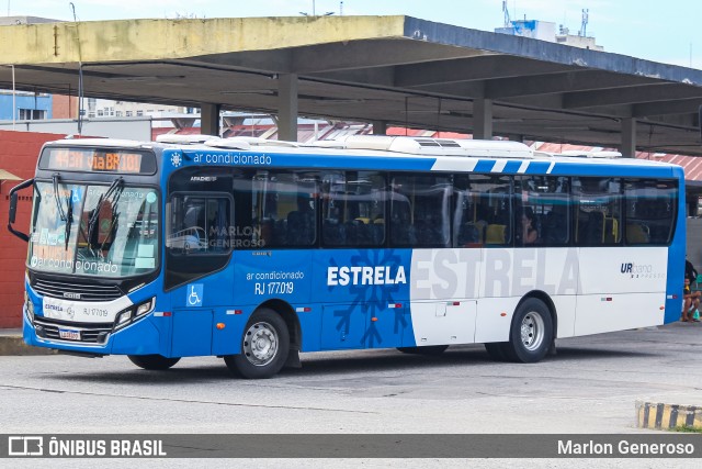 Viação Estrela RJ 177.019 na cidade de Niterói, Rio de Janeiro, Brasil, por Marlon Generoso. ID da foto: 12056876.
