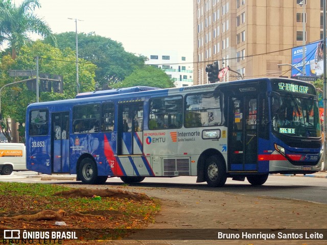 Guarulhos Transportes 33.653 na cidade de Guarulhos, São Paulo, Brasil, por Bruno Henrique Santos Leite. ID da foto: 12055716.