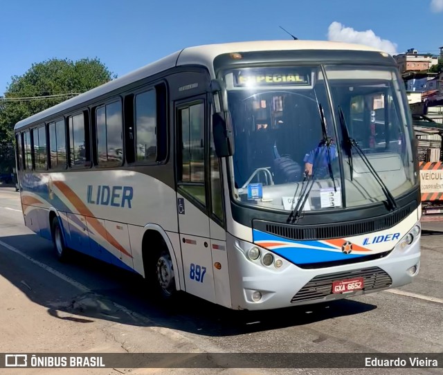 TransLider 897 na cidade de Conselheiro Lafaiete, Minas Gerais, Brasil, por Eduardo Vieira. ID da foto: 12056069.