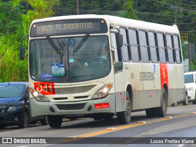 Borborema Imperial Transportes 041 na cidade de Recife, Pernambuco, Brasil, por Lucas Freitas Viana. ID da foto: 12055391.