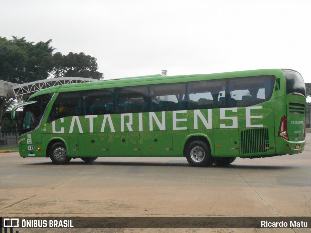Auto Viação Catarinense 3409 na cidade de Curitiba, Paraná, Brasil, por Ricardo Matu. ID da foto: 12057863.