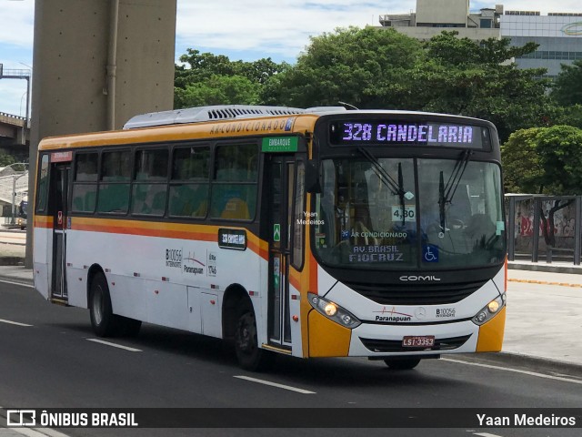 Transportes Paranapuan B10056 na cidade de Rio de Janeiro, Rio de Janeiro, Brasil, por Yaan Medeiros. ID da foto: 12056498.
