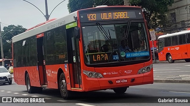 Transportes Vila Isabel A27559 na cidade de Rio de Janeiro, Rio de Janeiro, Brasil, por Gabriel Sousa. ID da foto: 12056478.