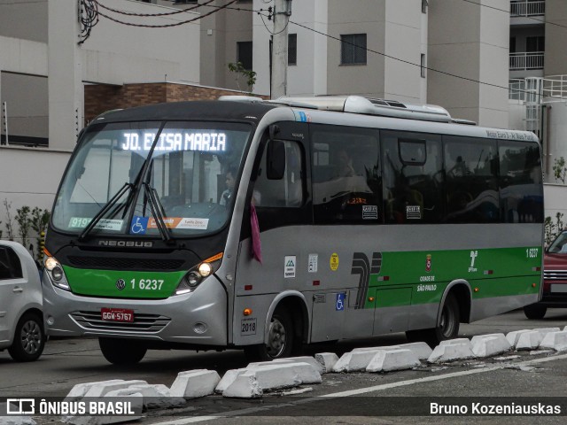 Transcooper > Norte Buss 1 6237 na cidade de São Paulo, São Paulo, Brasil, por Bruno Kozeniauskas. ID da foto: 12058136.