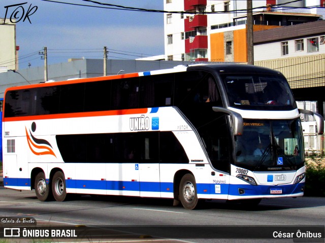Expresso União 20002 na cidade de Belo Horizonte, Minas Gerais, Brasil, por César Ônibus. ID da foto: 12056515.