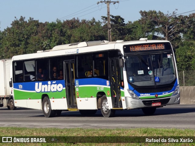 Viação União DC 1.027 na cidade de Duque de Caxias, Rio de Janeiro, Brasil, por Rafael da Silva Xarão. ID da foto: 12057992.