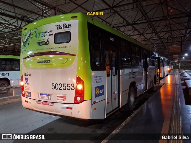 BsBus Mobilidade 502553 na cidade de Ceilândia, Distrito Federal, Brasil, por Gabriel Silva. ID da foto: 12057908.