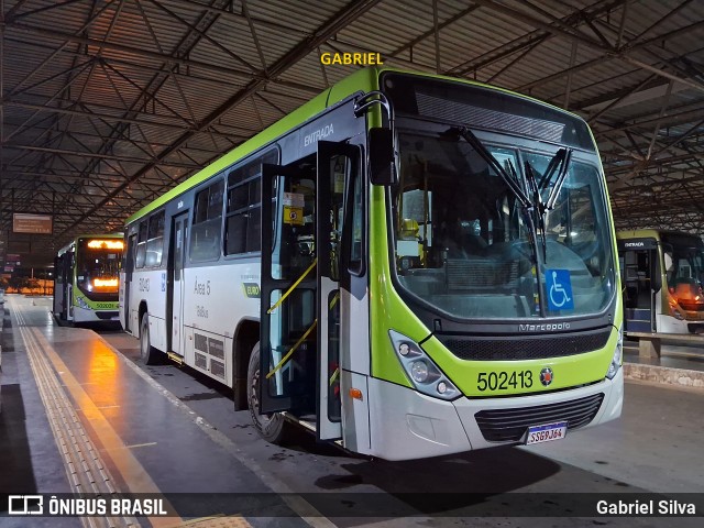 BsBus Mobilidade 502413 na cidade de Ceilândia, Distrito Federal, Brasil, por Gabriel Silva. ID da foto: 12057974.