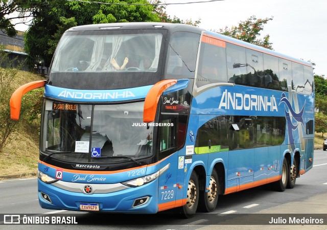 Empresa de Transportes Andorinha 7229 na cidade de Campinas, São Paulo, Brasil, por Julio Medeiros. ID da foto: 12056372.