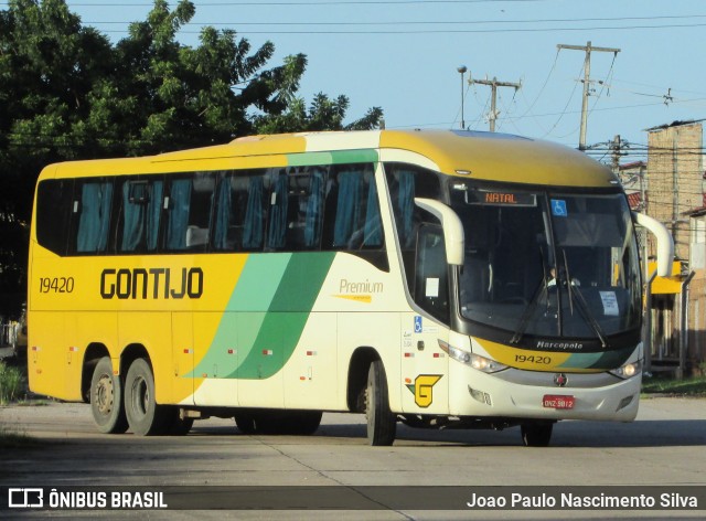 Empresa Gontijo de Transportes 19420 na cidade de Natal, Rio Grande do Norte, Brasil, por Joao Paulo Nascimento Silva. ID da foto: 12057145.