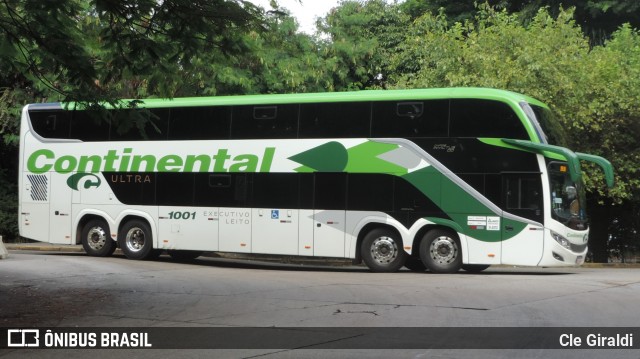 Viação Continental de Transportes 1001 na cidade de São Paulo, São Paulo, Brasil, por Cle Giraldi. ID da foto: 12057113.