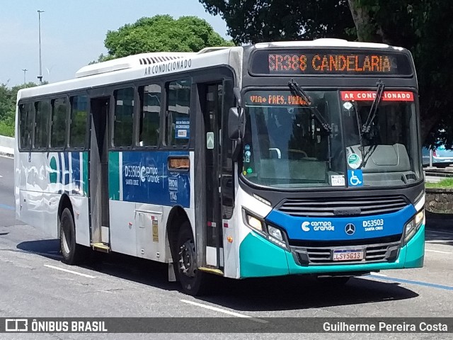 Transportes Campo Grande D53503 na cidade de Rio de Janeiro, Rio de Janeiro, Brasil, por Guilherme Pereira Costa. ID da foto: 12058055.
