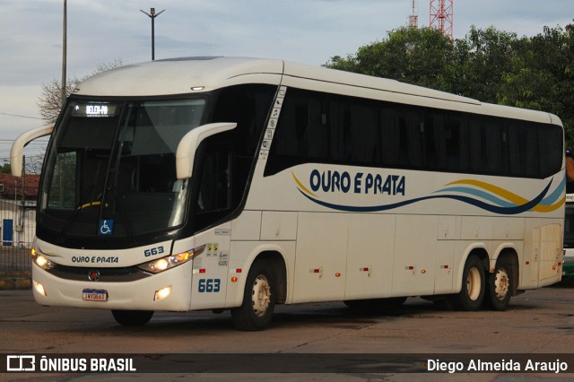 Viação Ouro e Prata 663 na cidade de Marabá, Pará, Brasil, por Diego Almeida Araujo. ID da foto: 12056005.