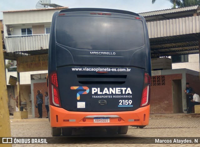 Planeta Transportes Rodoviários 2159 na cidade de Mimoso do Sul, Espírito Santo, Brasil, por Marcos Ataydes. N. ID da foto: 12056217.
