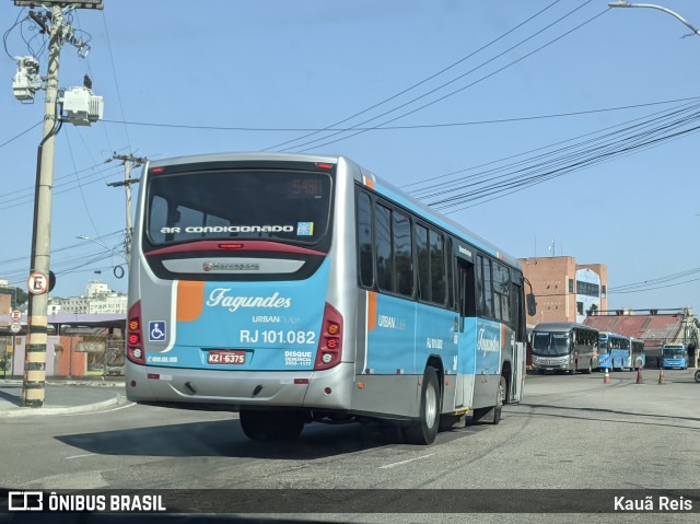 Auto Ônibus Fagundes RJ 101.082 na cidade de Niterói, Rio de Janeiro, Brasil, por Kauã Reis. ID da foto: 12057332.