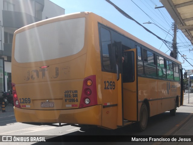Jotur - Auto Ônibus e Turismo Josefense 1269 na cidade de Palhoça, Santa Catarina, Brasil, por Marcos Francisco de Jesus. ID da foto: 12056470.
