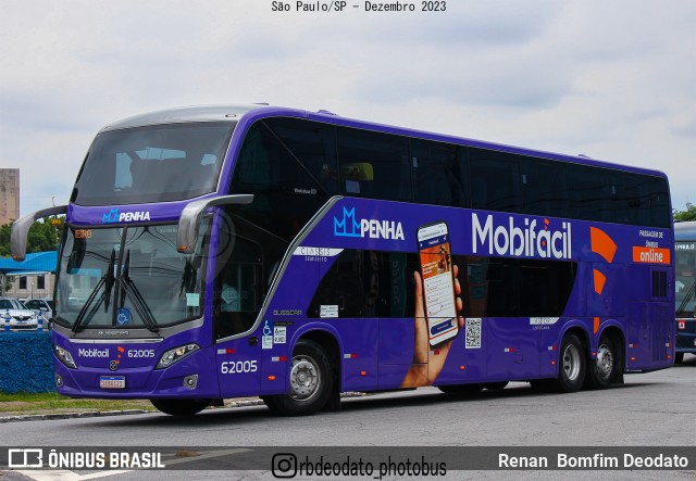 Empresa de Ônibus Nossa Senhora da Penha 62005 na cidade de São Paulo, São Paulo, Brasil, por Renan  Bomfim Deodato. ID da foto: 12057272.