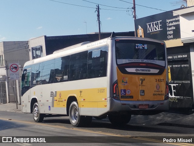 Transunião Transportes 3 6327 na cidade de São Paulo, São Paulo, Brasil, por Pedro Misael. ID da foto: 12057651.