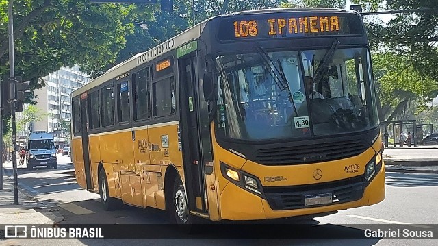 Real Auto Ônibus A41306 na cidade de Rio de Janeiro, Rio de Janeiro, Brasil, por Gabriel Sousa. ID da foto: 12056450.